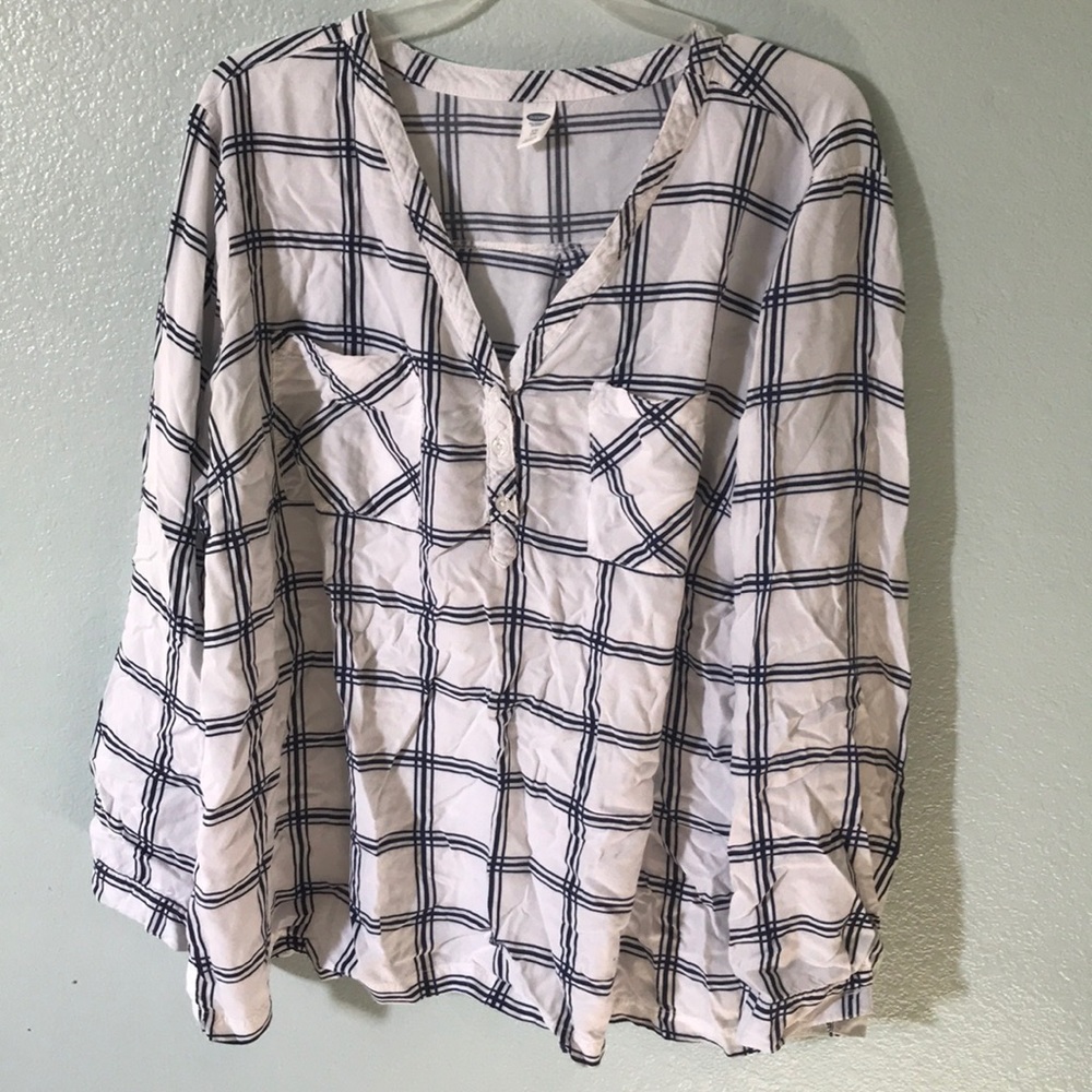 Old Navy Plaid Blouse